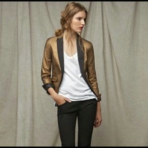 Zara bronze/Gold metallic blazer
